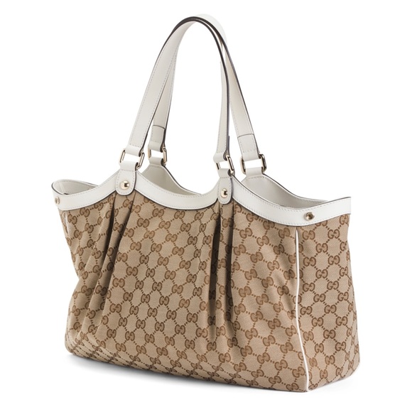 Gucci Handbag Supreme Gg Canvas Ebony White Tote - Picture 2 of 15